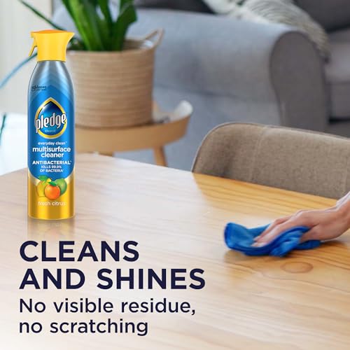 Pledge Antibacterial Multisurface Cleaner Spray, Fresh Citrus, 9.7 oz, 3 pk - size: 9.7 Fl Oz (Pack of 3)