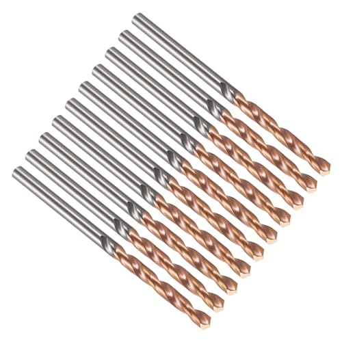 PATIKIL 2.3mm Drill Bit Carbide for Stainless Steel Hard Metal 130° 10 Pack - size: 2.3mm