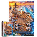 Aircraft Carrier Puzzle 1000 Pieces for Adult 19.7 x 27.6 Inch - color: Airplane-02