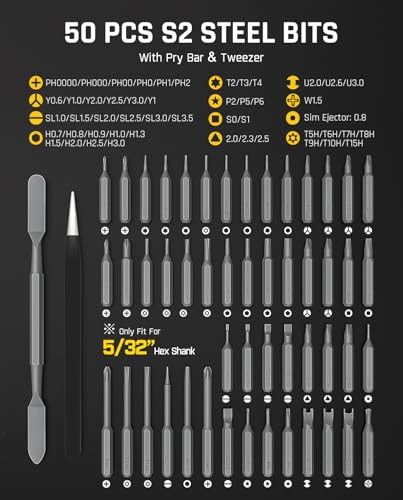 Fanttik E2 Ultra Electric Screwdriver, Screwdriver for Electronics (Grey) - color: Space Grey