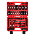 LLNDEI 3/8" Drive Impact Socket Set 95Pcs SAE/Metric - size: 95-Piece 3/8" Drive Impact Socket Set