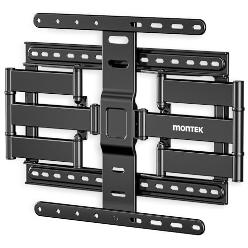 monTEK 1.1-Inch Ultra Slim Full Motion TV Wall Mount for 37-75 Inch TVs - size: 37"-75" Low Profile