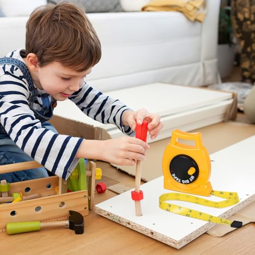2Pack Kids Measuring Tape Retractable Tape Measure with Inch&Centimeter Kids Measuring,Ages 3+,Retractable Toy, 3. 3ft,Construction Toy,Back to School for Toddlers,Height Measurement Counting Tool
