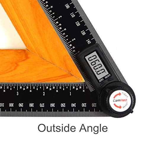 GemRed 82305 Aluminum Digital Angle Finder Protractor