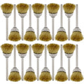 20PCS Brass Wire Brushes - Metal Rust Removal, Cleaning, and Polishing - 15mm Diameter, 1/8″ (3mm) Shaft - Removes Burrs, Dust, and Oxide Layer - Handles Rough Surfaces - Rotary Tool Accessories - style: Brass Wire Brush 3*15mm 20PCS
