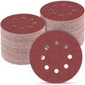 100PCS 5 Inch Sanding Discs 220 Grit Sandpaper for Orbital Sander - style: Aluminum oxide