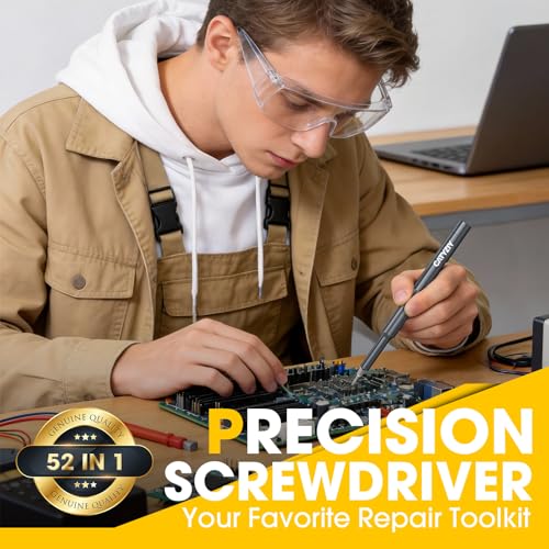 52-in-1 Precision Screwdriver Set, Magnetic Repair Kit for iPhone - size: 52-in-1 S2 Steel