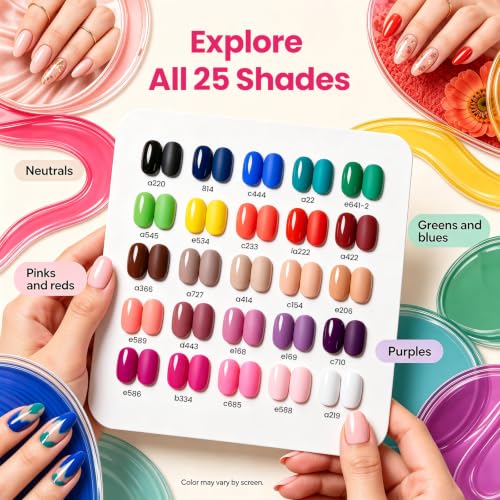 Beetles Fall Gel Polish Kit, Chic Outfits Collection, 25 Colors - color: 0-0 Chic Outfits