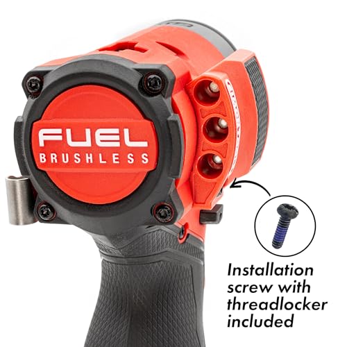 Simon Tools Magnetic Bit Holder for Milwaukee M12 Fuel Surge Impact Driver and Drill - Holds 6 Bits - color: Black Left Side, size: Fits Model No 34xx (Gen3) ONLY!