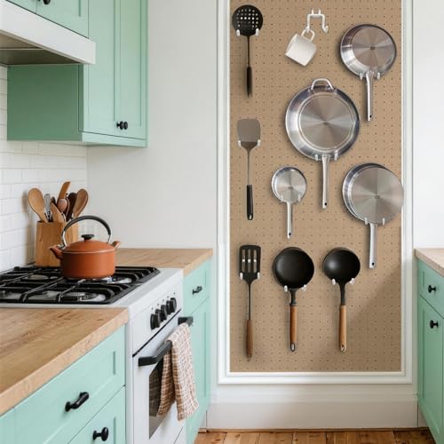 Pegboard Hooks, 8 Pack Peg Board Tool Utility Hooks & Hangers (White) - color: White