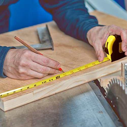 3 PackTape Measure,Easy Read Measuring Tape Retractable with Fractions 1/8, Measurement Tape - color: Yellow 1