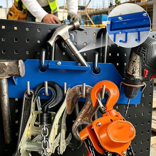 Heavy Duty Lineman Tool Board for Bucket Trucks Wall Mount Tool Organizer with 2" & 3" Aerial Bucket Hooks,Linework Bucket Truck Accessories