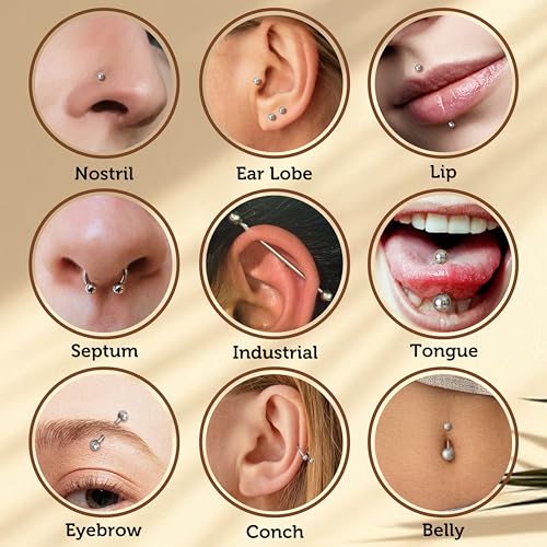 14G/16G Piercing Ball Grabber Tool for Changing Jewelry Thread Septum Balls - size: 14G