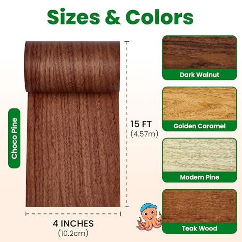 ECOHomes Wood Grain Repair Tape (Choco Pine, 4 Inch x 15 Feet) - color: Choco Pine, size: 4 Inch By 15 Ft