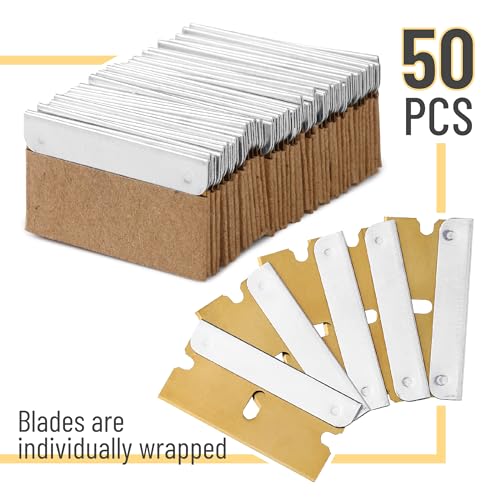 Bates Choise - Single Edge Razor Blades, 50 Pack, Gold - color: Gold, size: 50 Pack