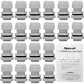 MAKERELE 1/2 NPT Nylon Cable Gland Strain Relief Connector Waterproof IP68 - color: Grey, size: 1/2" 20pcs BAG