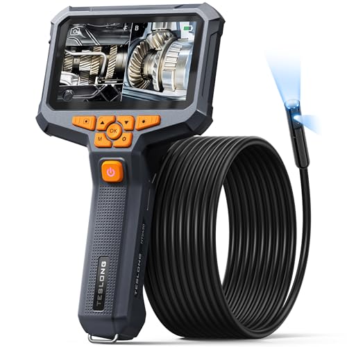 Teslong Dual Lens 16.5FT Endoscope Camera for Drain & Plumbing Inspection - size: 16.5FT