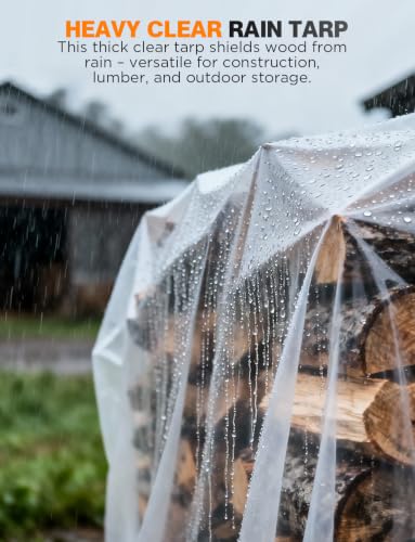 Axgatoxe 6 Mil 8x25 FT Heavy Duty Greenhouse Plastic Sheeting, 1-Roll - size: 8x25 FT