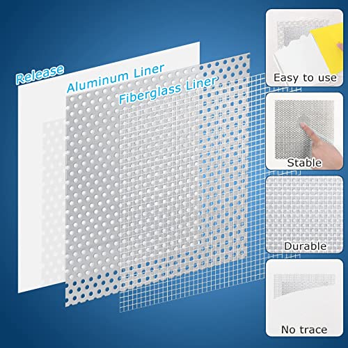8 Pack 6 * 6 Inch Drywall Repair Patch, Drywall Repair Kit with Extended Self-Adhesive Mesh, Large Hole Patch Repair for Drywall, Heavy Duty Dry Wall Hole Repair Patch - color: 8 Pack 6 * 6 Inch Drywall Repair Kit