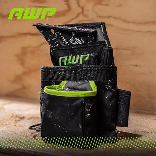AWP Tool Pouch, Electrician Tool Pouch, Premium, Professional Multi-Pocket Organizer - size: 3 Pack, style: 9 Pocket Tool Pouch