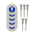 SHDIATOOL 30mm (1-3/16 inch) Diamond Glass Cutting Blade with 3MM Shank, Mini Carving Disc for Drill Machine on Glass, Tile, Porcelain, Ceramic(Pack of 5) - size: 30mm (1-3/16")