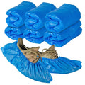14 Pcs Shoe Covers Disposable Non Slip, 7 Pairs Plastic Shoes Protectors, Thick Boot Cover, Stretchable, One Size Fit Most, Protect Your Shoes, Floor and Carpet (14)