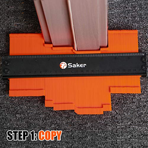 Saker Contour Gauge Profile Tool with Lock 10Inch, Father's Day Packaging - style: 10INCH FATHER'S DAY