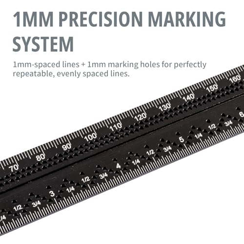 Combination Angle Square, 12-Inch Metric & Inch Ruler - color: Economy 2-Piece Combo Square