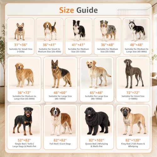 LOOBANI Washable Pee Pads for Dogs, 2 Pack Fast Absorbent Dog Mats,36"x41" - size: 36"*41"(Pack of 2) Gray