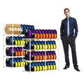 8-Tier 2-Column Modular 3D Printer Filament Storage Rack, Metal Filament Spool Holder & Organizer, Holds 96 Spools(1kg), Filament Storage Shelf for Home Office Workshop, Tool-Free Assembly(White)