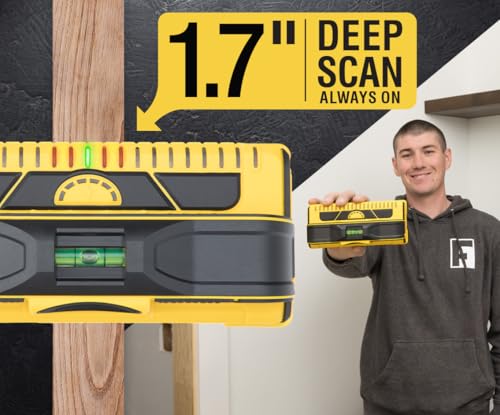 Franklin Sensors ProSensor M210 13-Sensor Stud Finder, Live Wire Detection - color: yellow