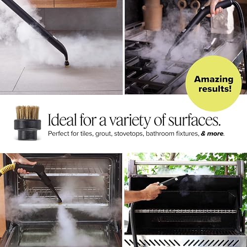 Dupray Small Brass Brushes - Accessories for Dupray Steam Cleaner