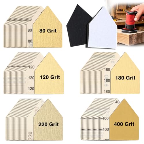 102PCS Detail Sander Sandpaper: Compatible with Milwaukee M12