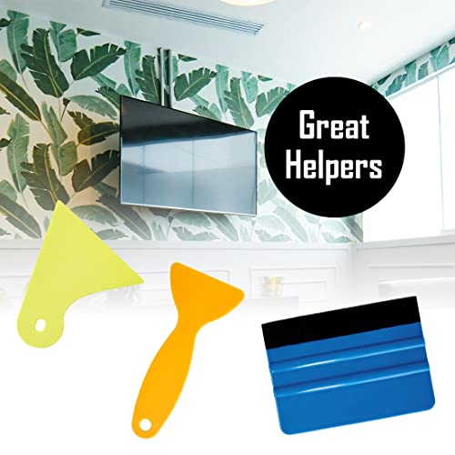 Window Tint Kit Wallpaper Smoothing Tool Car Vinyl Wrap Felt Edge Squeegee Tool for Car Vinyl Wrap, Window Tint, Wallpaper, Decal Sticker Installation Tool