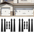 Magnetic Garage Door Hardware,Garage Door Magnetic Decorative Hardware 8 Hinges + 4 Handles for Iron Door,Easy Install,Durable & Waterproof (Classics Style,2 Pack) - style: Traditional