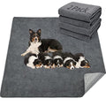 LOOBANI 2 Packs Extra Large Reusable Dog Mat for Floor, Non-Slip Washable Pee Pads for Dogs, Fast Absorbent Pet Whelping Pads, Puppy Playpen Mat for Incontinence, Housebreak, Crate, 36"x48", Gray - size: 36"*48"(Pack of 2) Gray