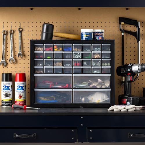 IRIS USA 36-Drawer Storage Cabinet, Garage Tool Screws, Made in USA, Black - color: Black, size: 36 Drawer