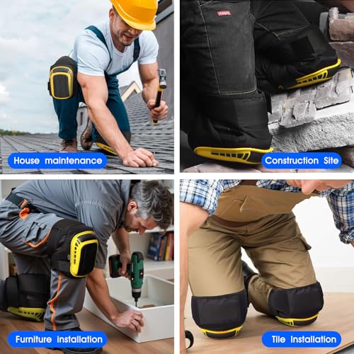 Knee Pads for Work, Professional Construction Knee Pads for Men