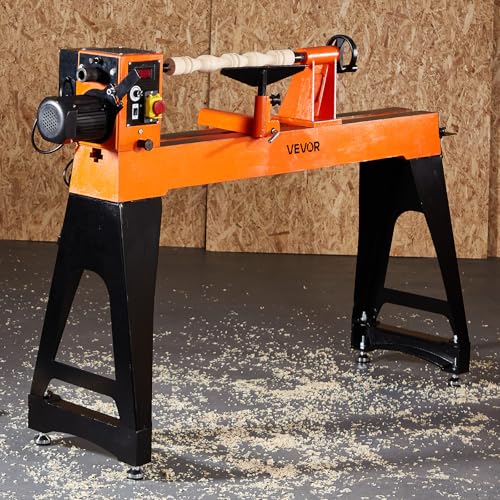 VEVOR 2 HP Wood Lathe, 18 x 40 Inches, 150–3200 RPM Variable Speed, Brushless DC Motor, Cast Iron Body, Tool Rest - size: 16" x 40"-2 HP