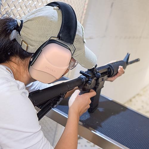 ucho 34dB Slim Noise Shooting Ear Protection - Special Designed Ear Muffs Lighter Weight & Maximum Hearing Protection
