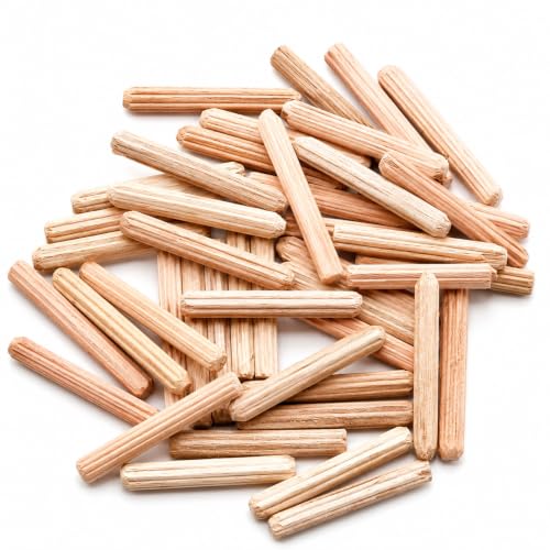 48Pcs 4mm x 30mm / 5/32 Inch x 1.18 Inch Wooden Dowel Pin - size: 4 x 30mm