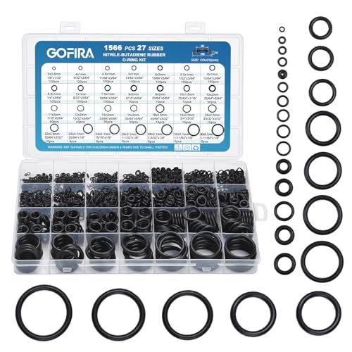 O-Ring O Rings Assortment Kit 1566Pcs 27 Sizes Nitrile Rubber Seals - style: 27 Size/1566 Pcs