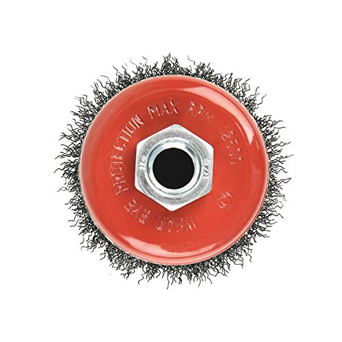 AAIN 4 Pack Wire Cup Brush for Grinders, 3 Inch Crimped Wire Wheel Brush - size: 4 pack, style: 3 Inch Crimped Wire Brush