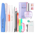 Gellen Nail Care Kit with 10PCS Manicure Tools: Nail Strengthener Lavender - color: Lavender Scent