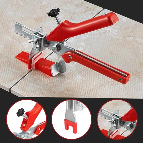 Tile Leveling system Plier Hand Floor Pliers Tiling Installation Tool Tile Locator Leveling System for DIY Ceramic Tile Stone Wall Tile Spacers Adjustment red - size: Red tile plier