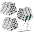Paint Roller Covers, 60 Pack, 6 Inch, 3/8 Inch Nap - size: 6 inch paint roller 60 pack
