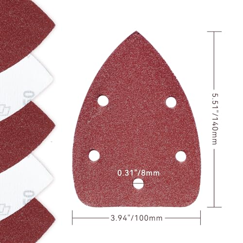 55 Pcs 150 Grit Mouse Sandpaper, Aluminum Oxide Mouse Sanding Pads - size: 150 Grit