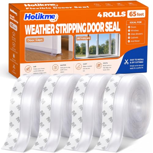 Holikme 65FT Weather Stripping Door Seal Draft Stopper Window Seal