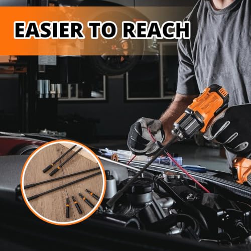 8Pcs Magnetic Bit Holder Extension Set (12", 6", 2.5")