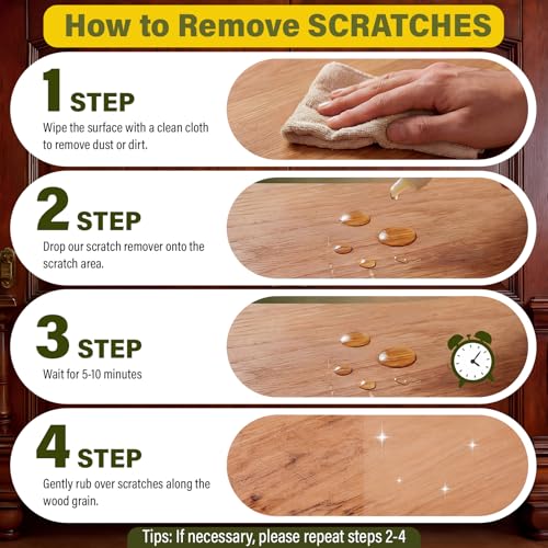 Wood Furniture & Floor Scratch Remover Repair Kit,12 PCS Professional Hardwood Furniture Cleaner Restore Care Set - Eraser Scratch, Covers Nicks, Scuffs & Dogs, Cats Scratches, Marks & Minor Defects - size: 13 PACK